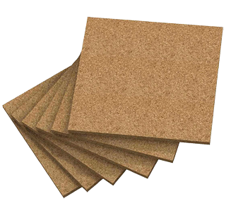 Raw particle board